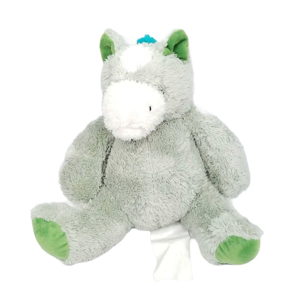 Green Horse Plush Stuffed Animal Turquoise 14 Inch